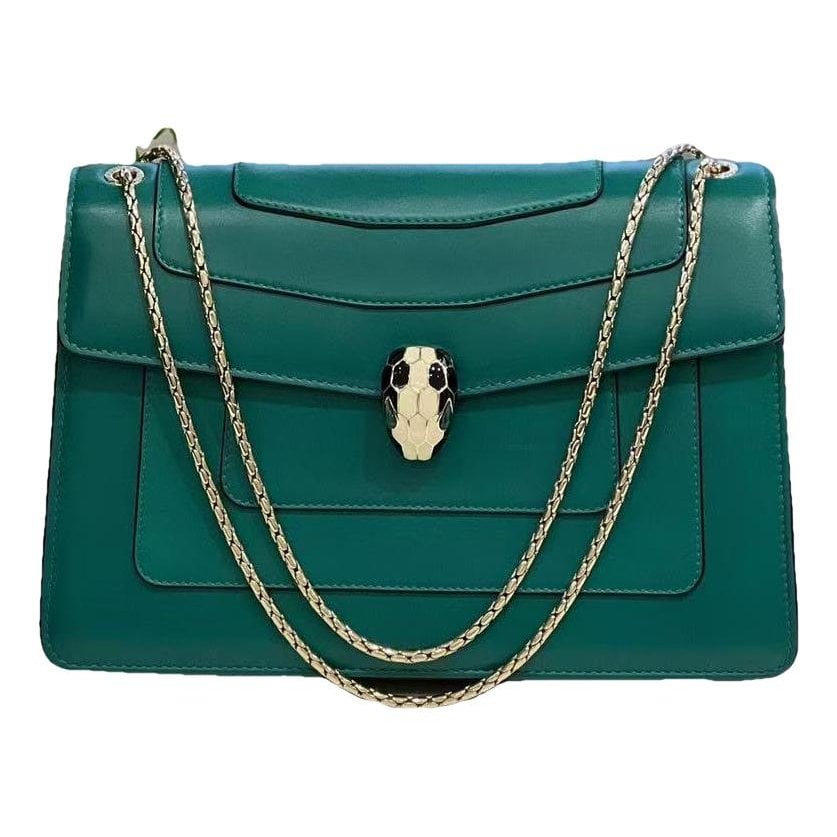 Serpenti leather handbag