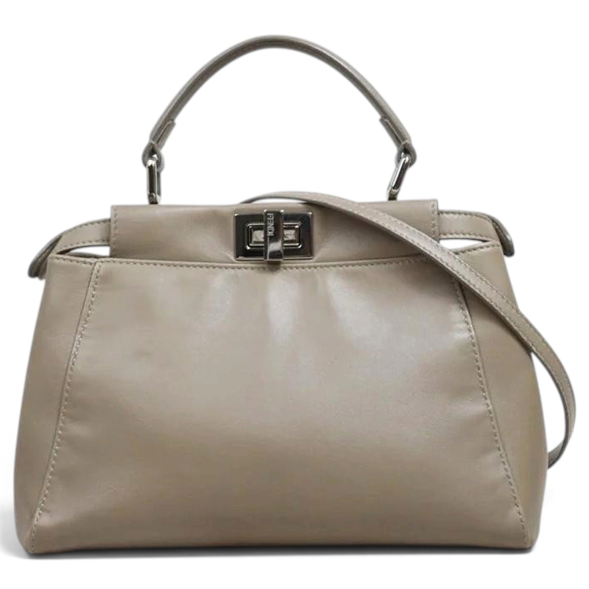 Peekaboo leather handbag