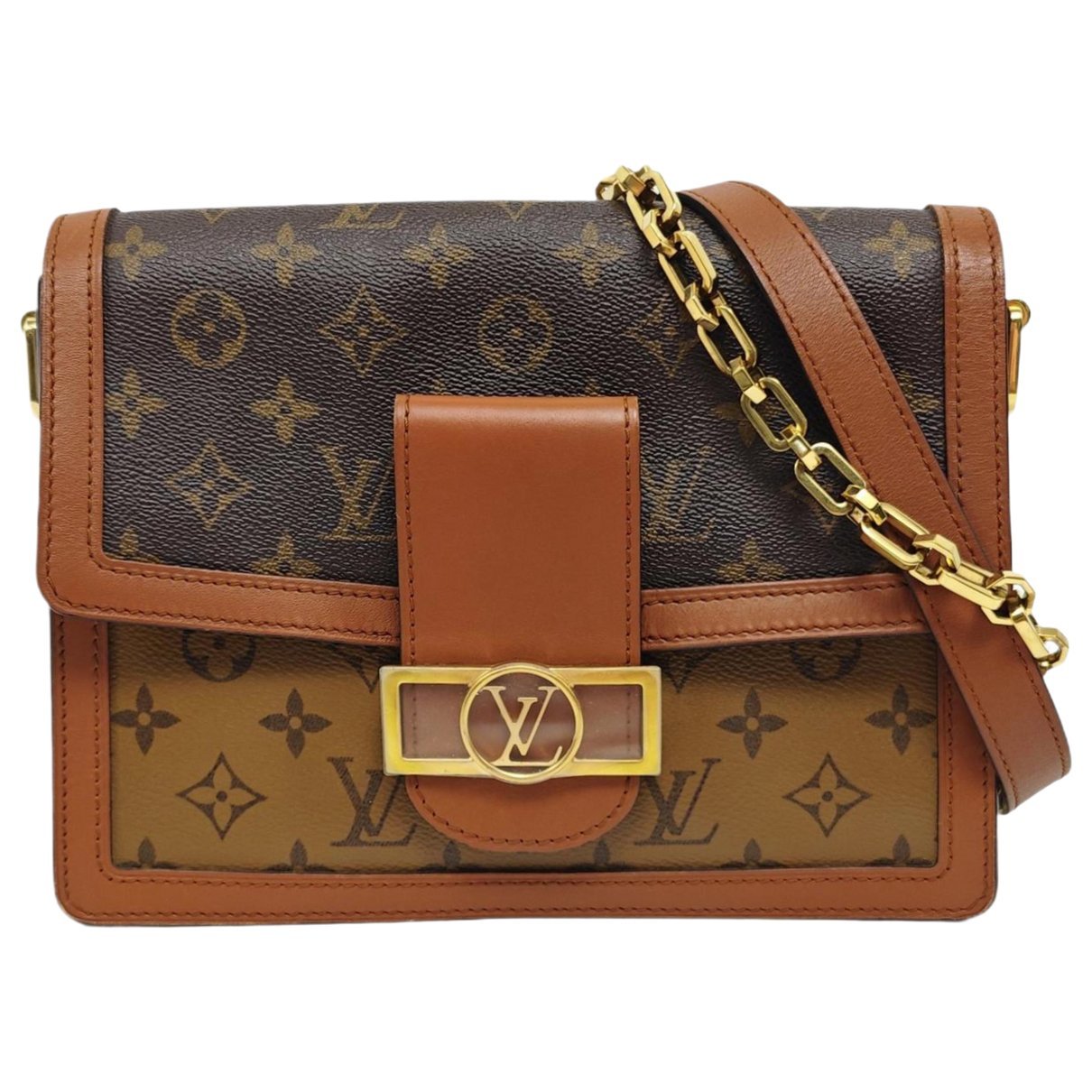 Dauphine leather crossbody bag
