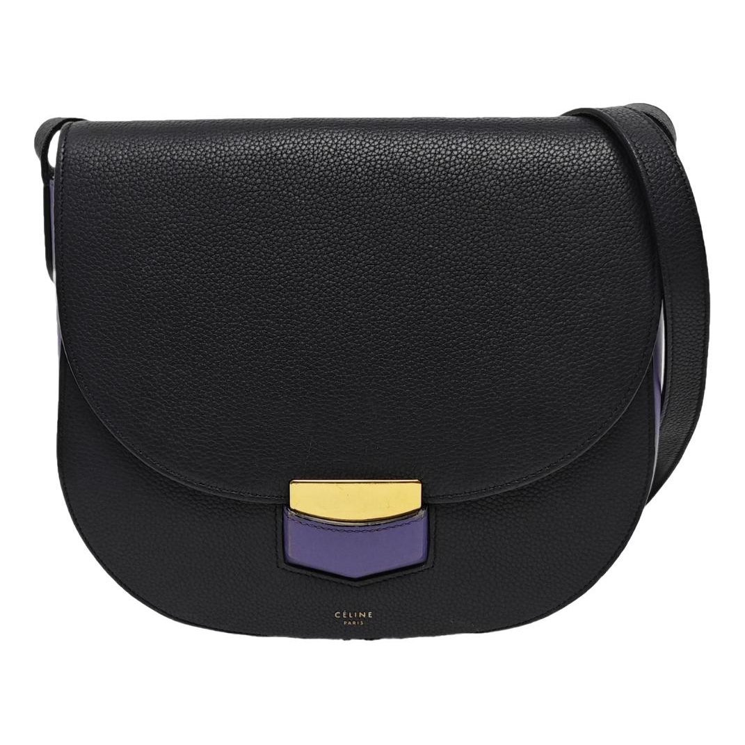 Trotteur leather handbag
