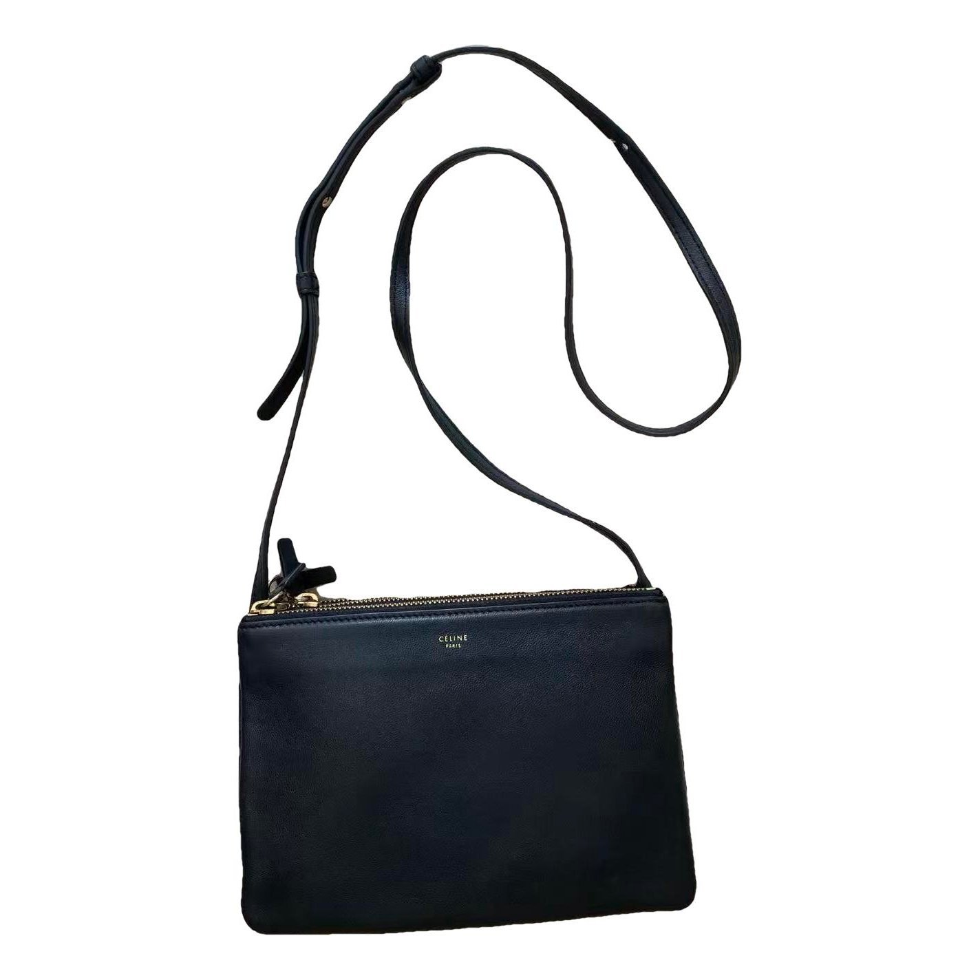 Trio leather crossbody bag