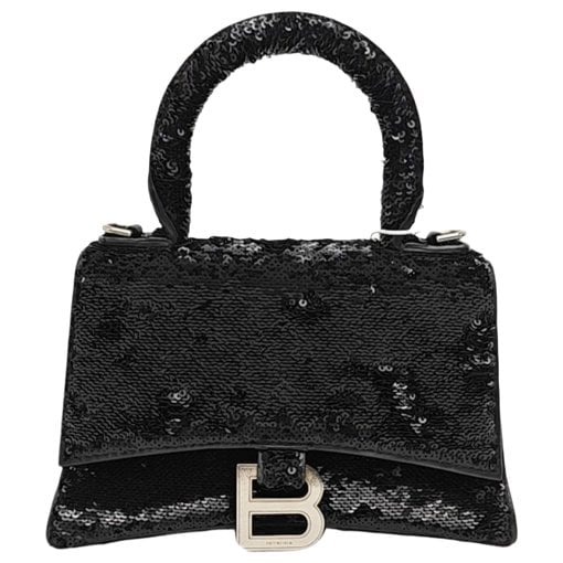 Hourglass glitter handbag