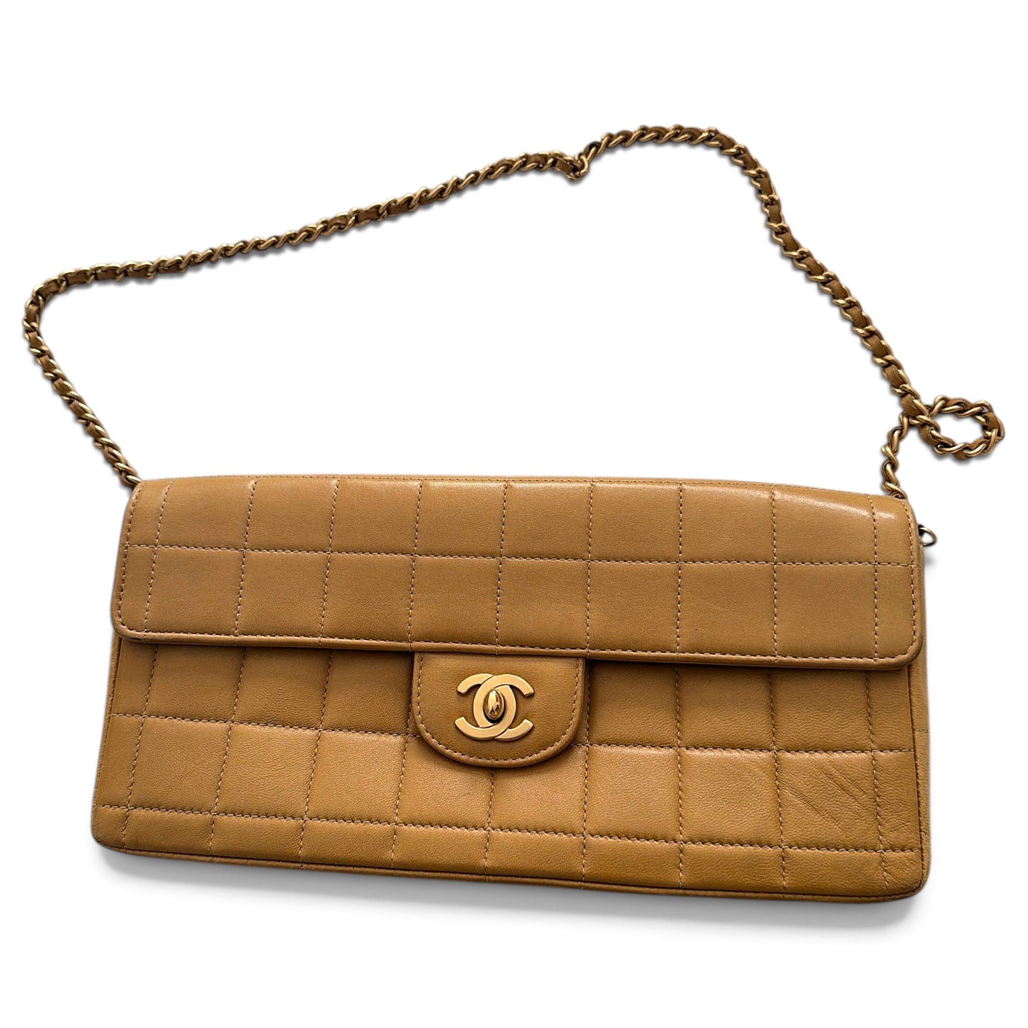 East West Chocolate Bar leather handbag