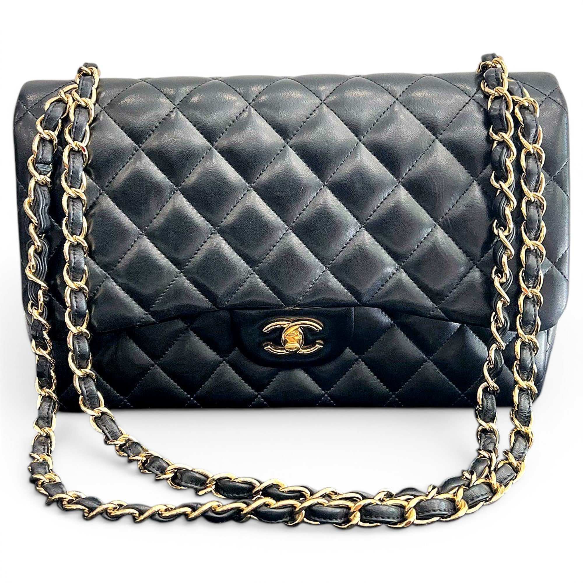 Trendy CC Flap leather handbag