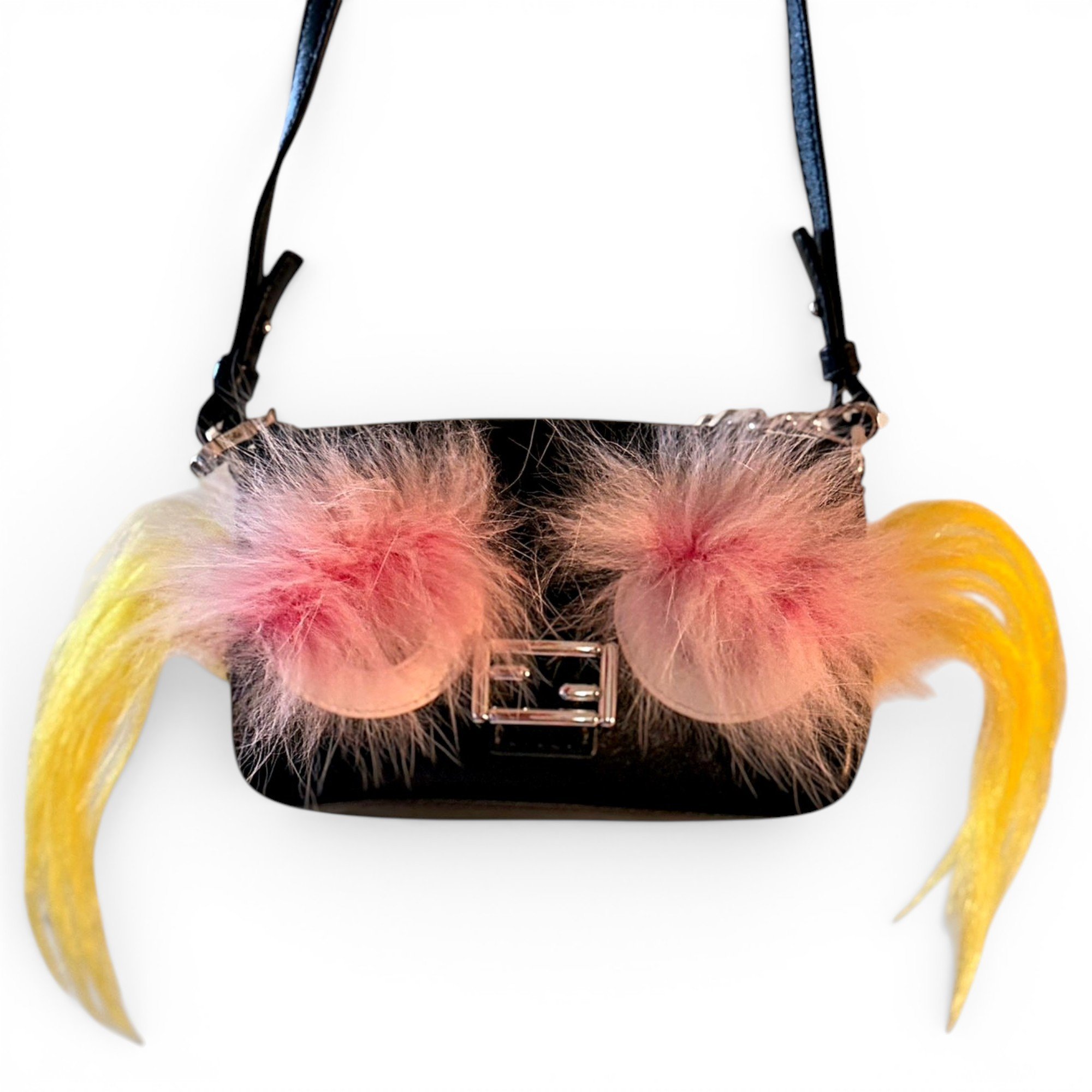 Baguette Chain Midi leather handbag