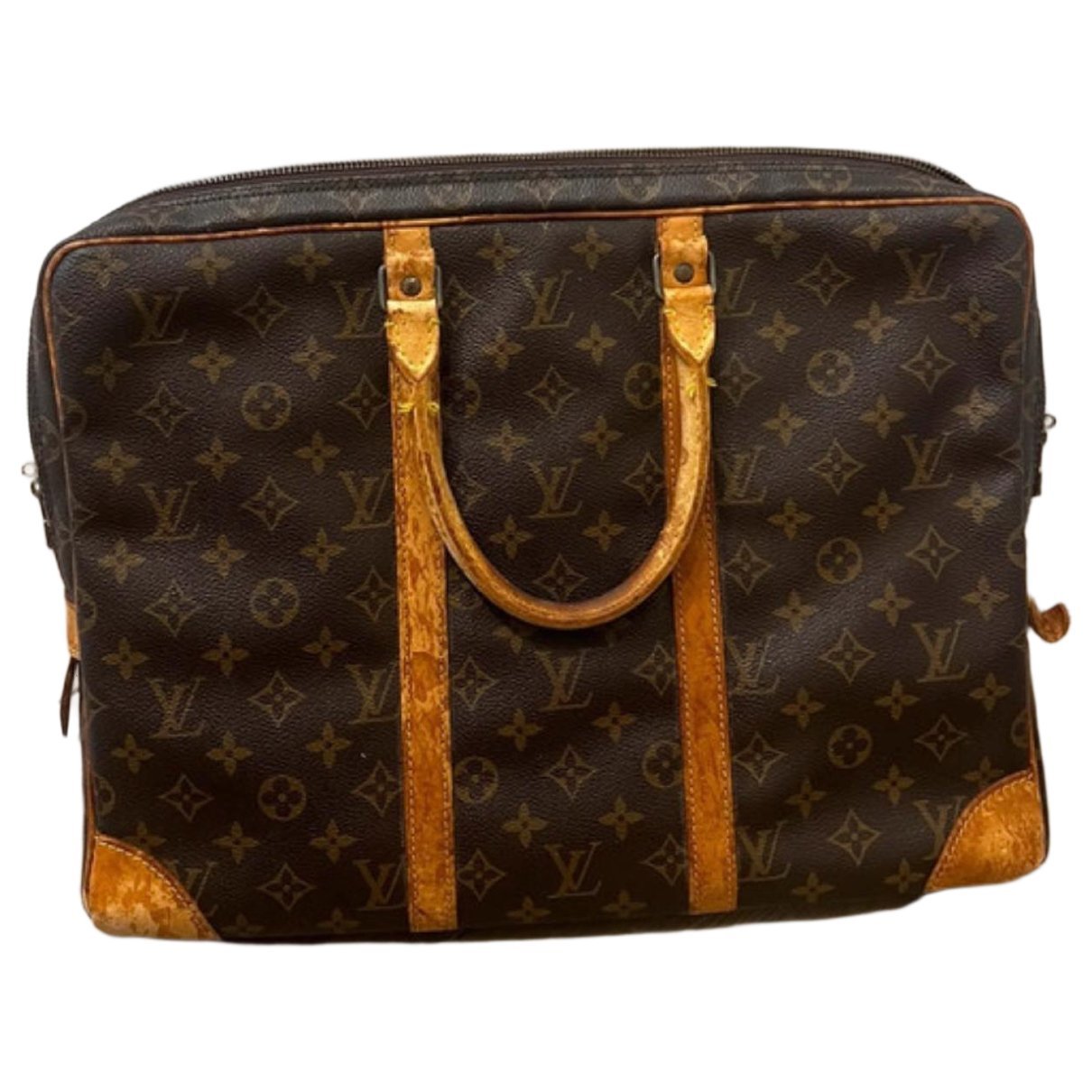 Porte Documents Voyage leather tote