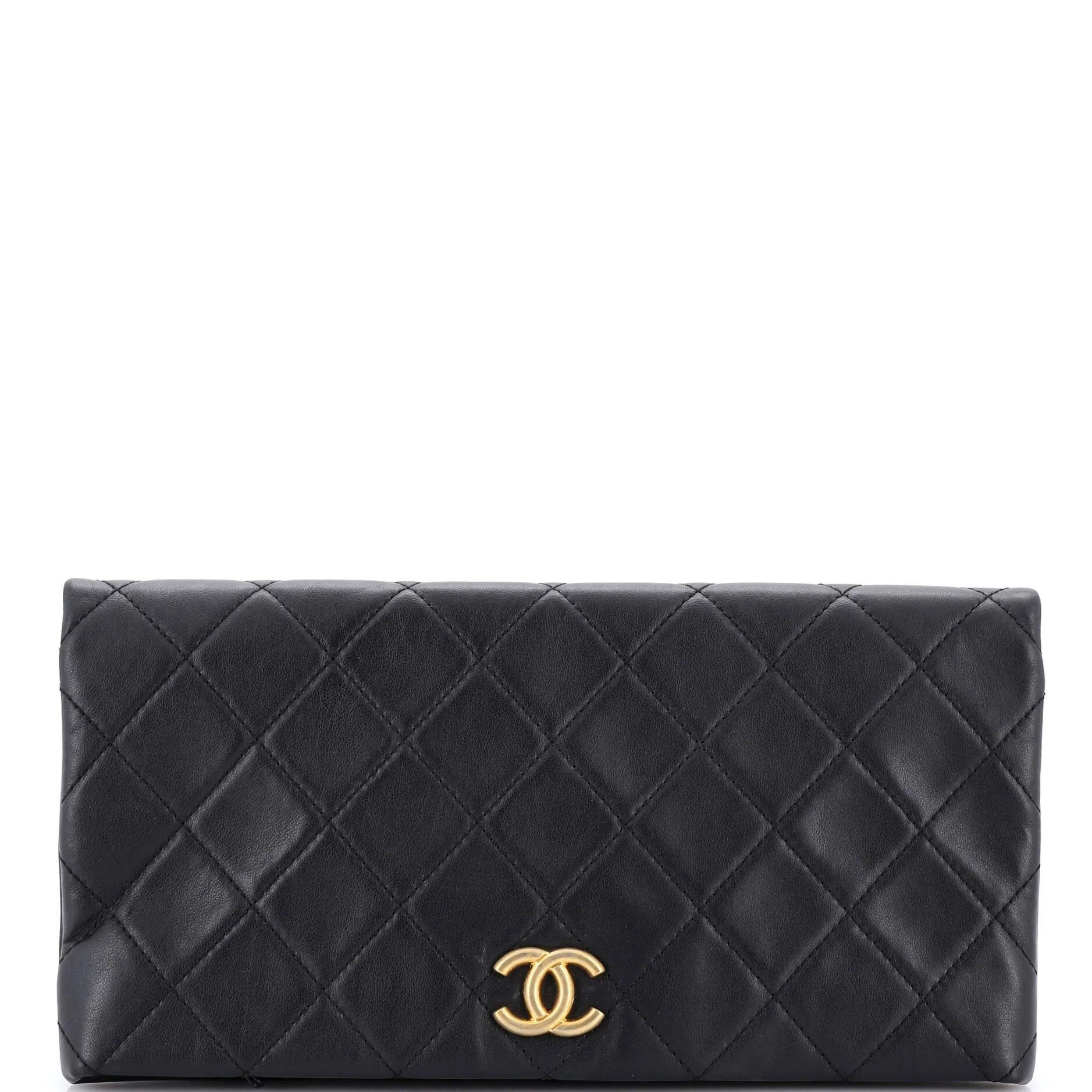 Leather clutch bag
