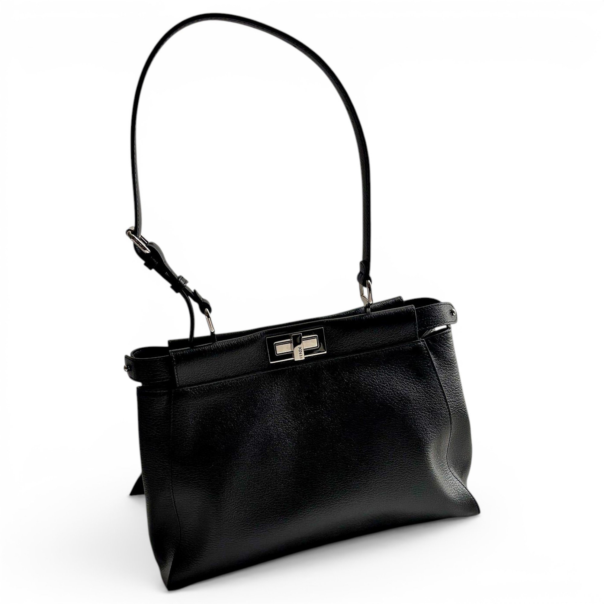 Peekaboo leather handbag