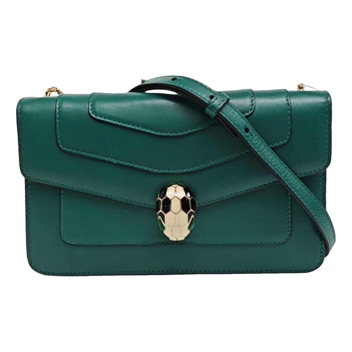 Serpenti leather handbag