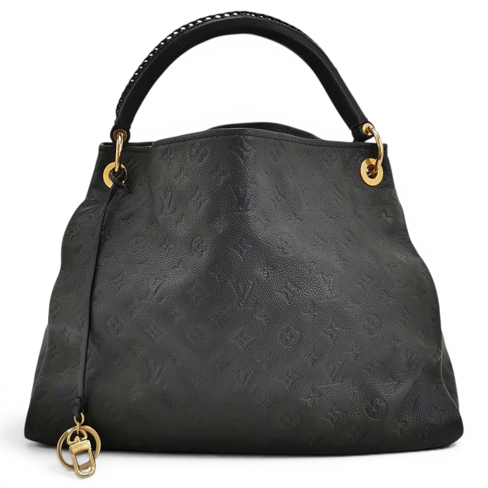 Artsy leather handbag