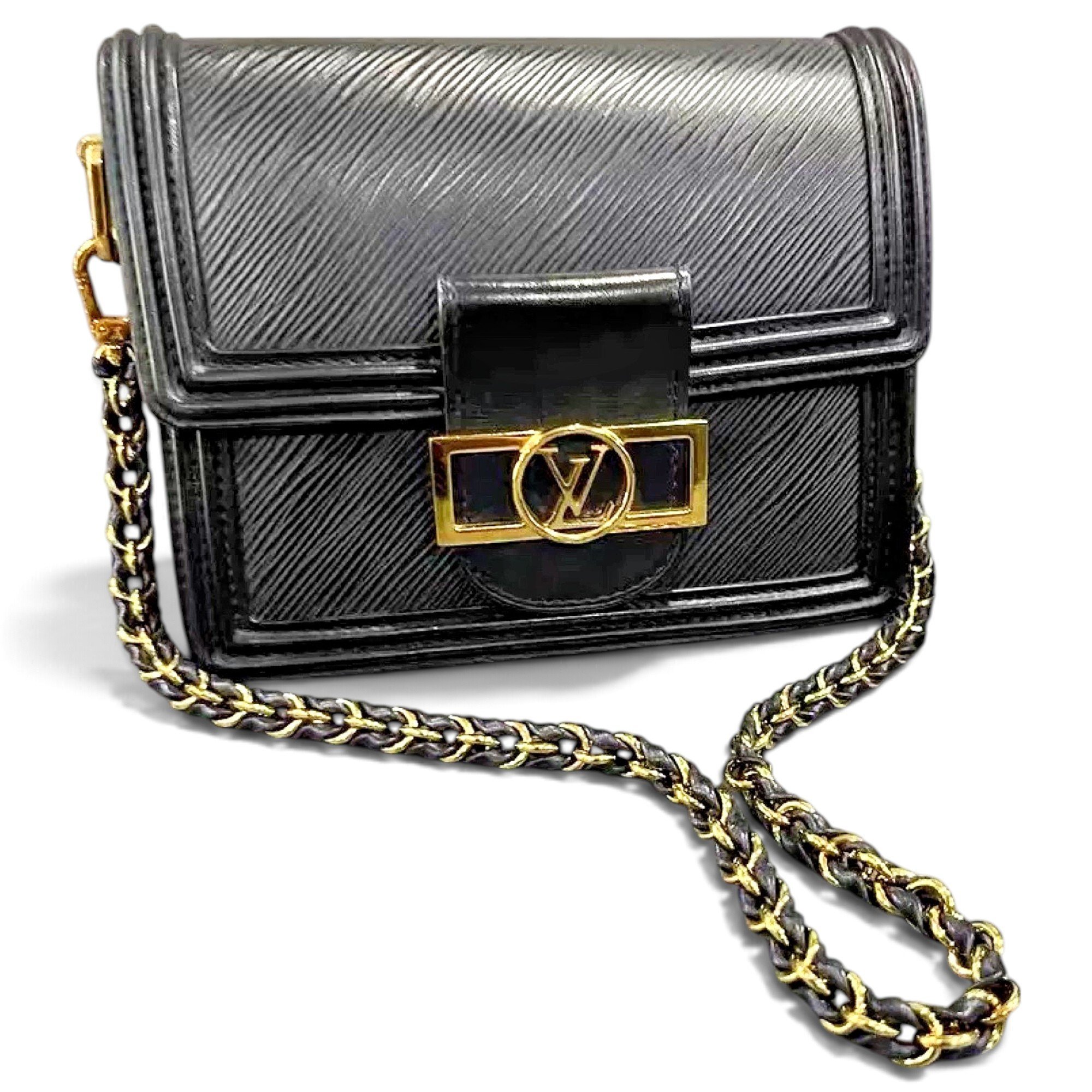 Dauphine leather crossbody bag