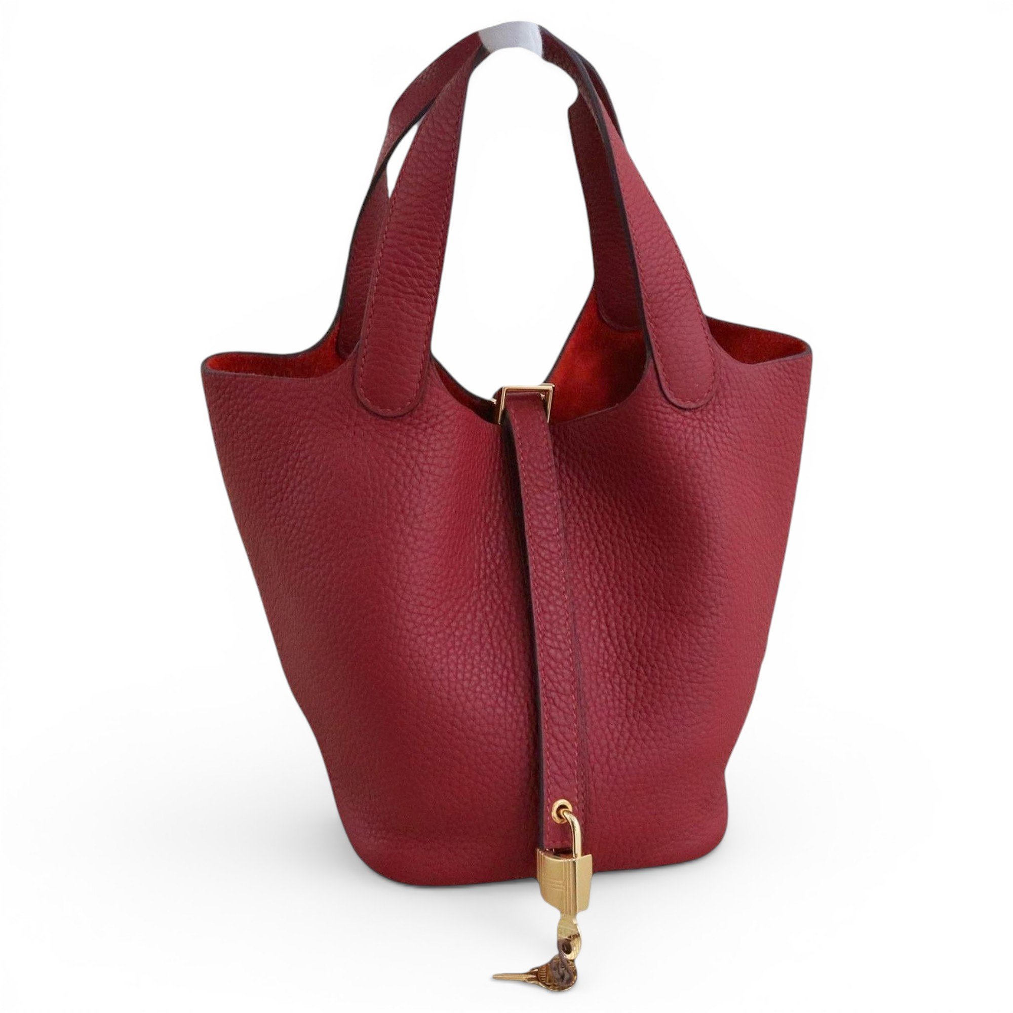 Picotin leather handbag