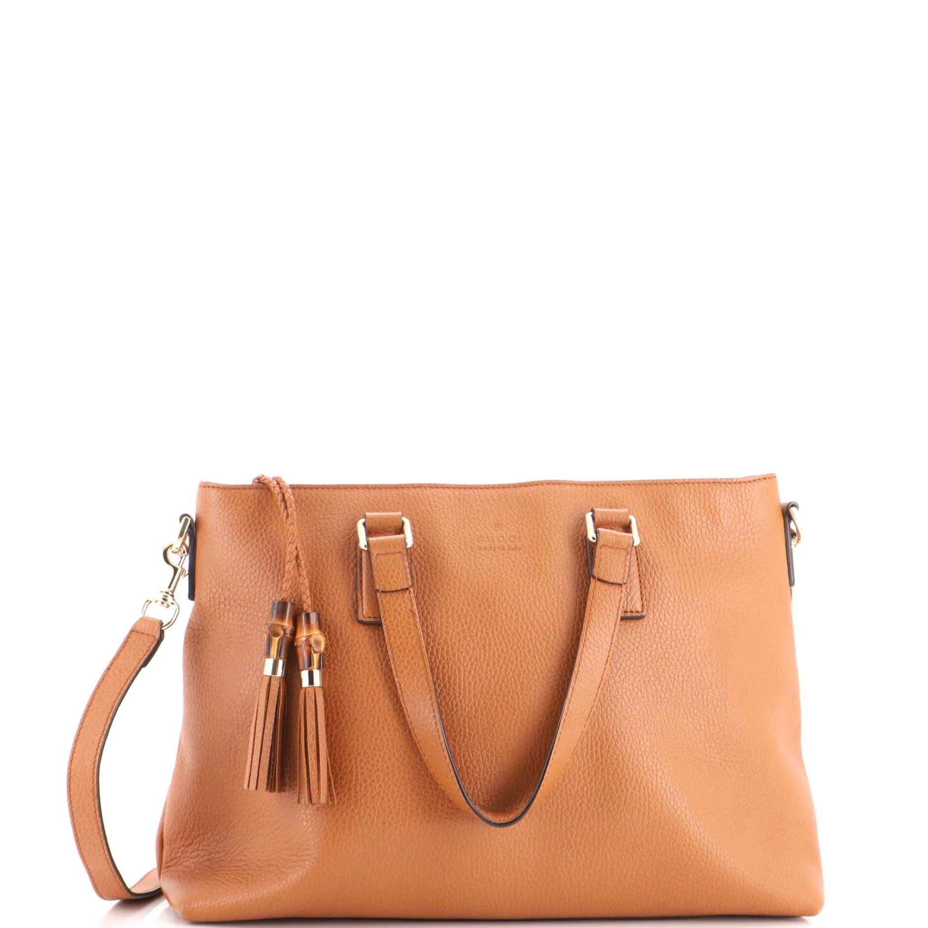 Leather tote
