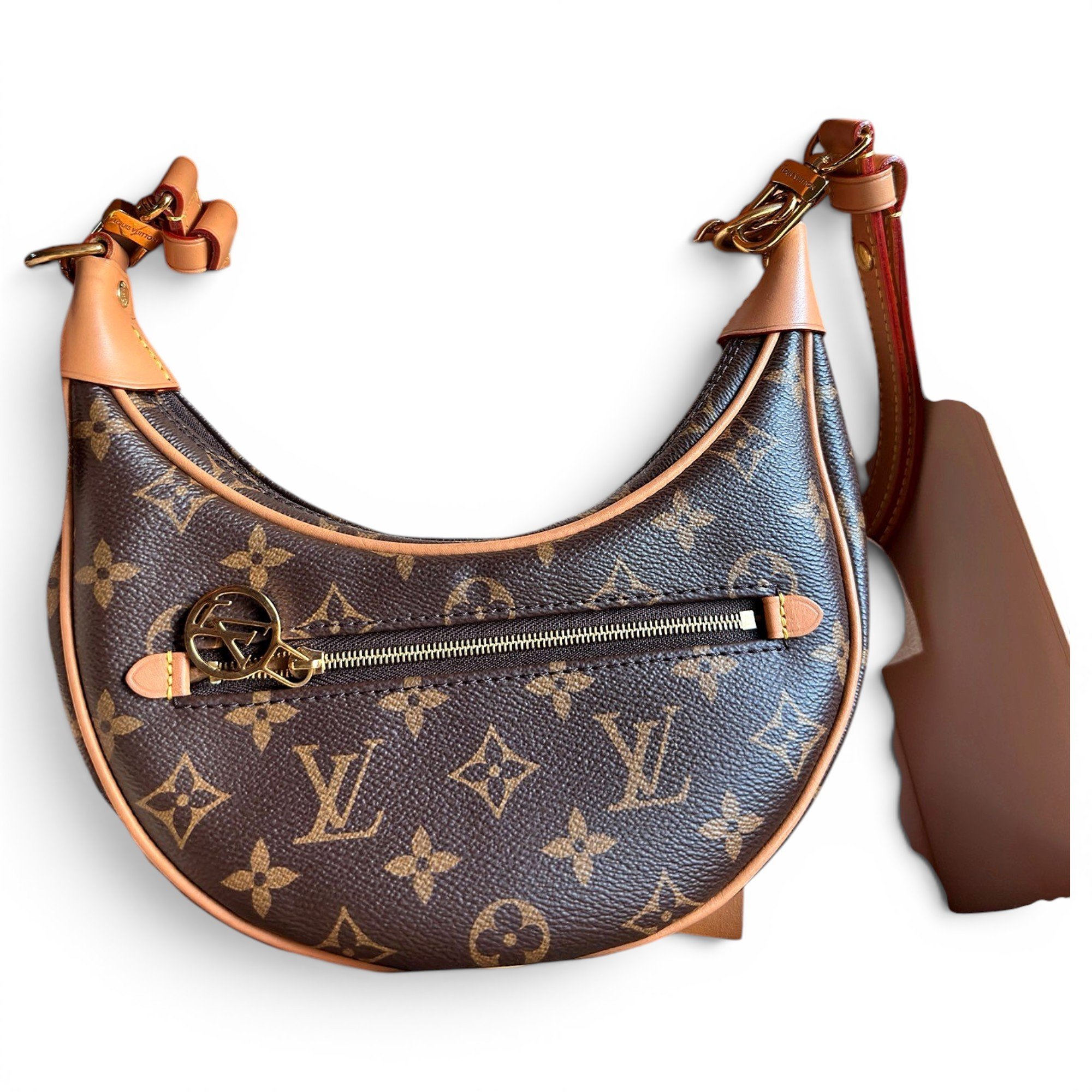 Loop leather handbag