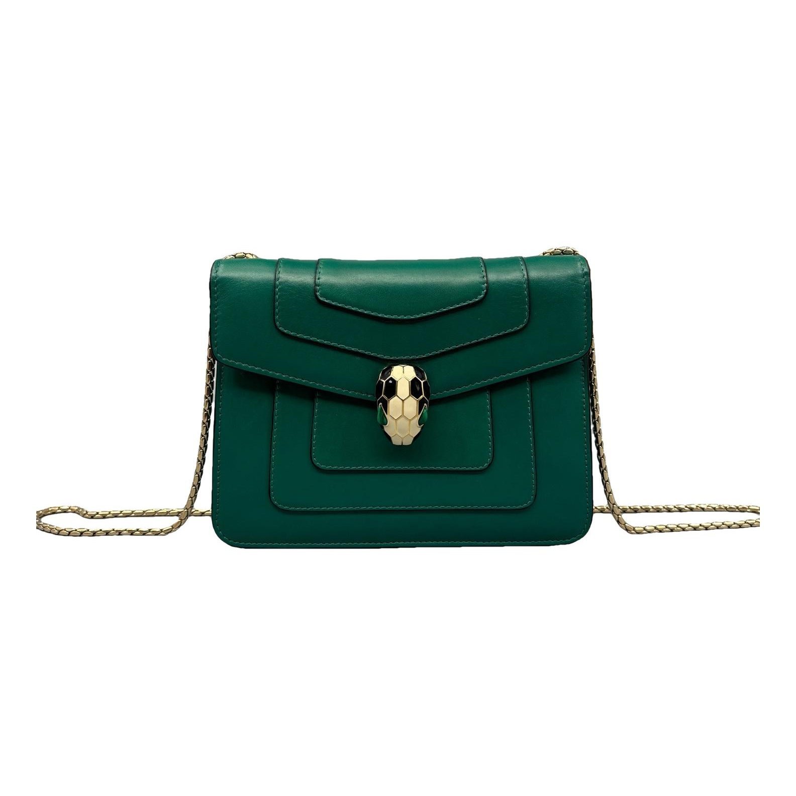 Serpenti leather handbag