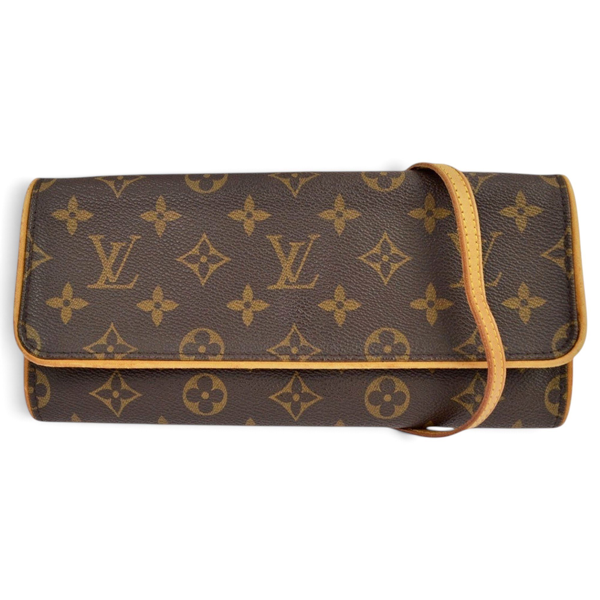 Moon pochette leather clutch bag