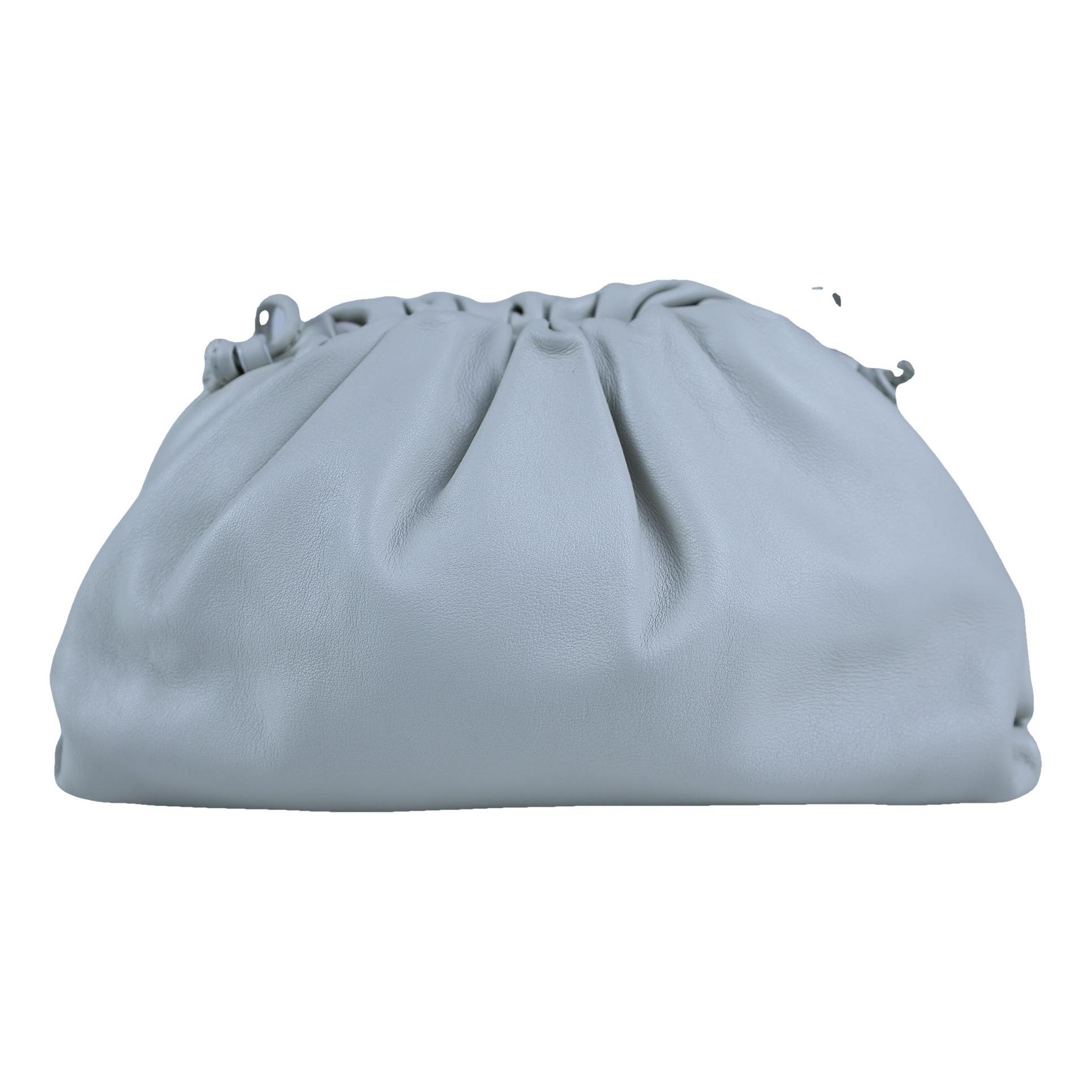 Pouch leather clutch bag