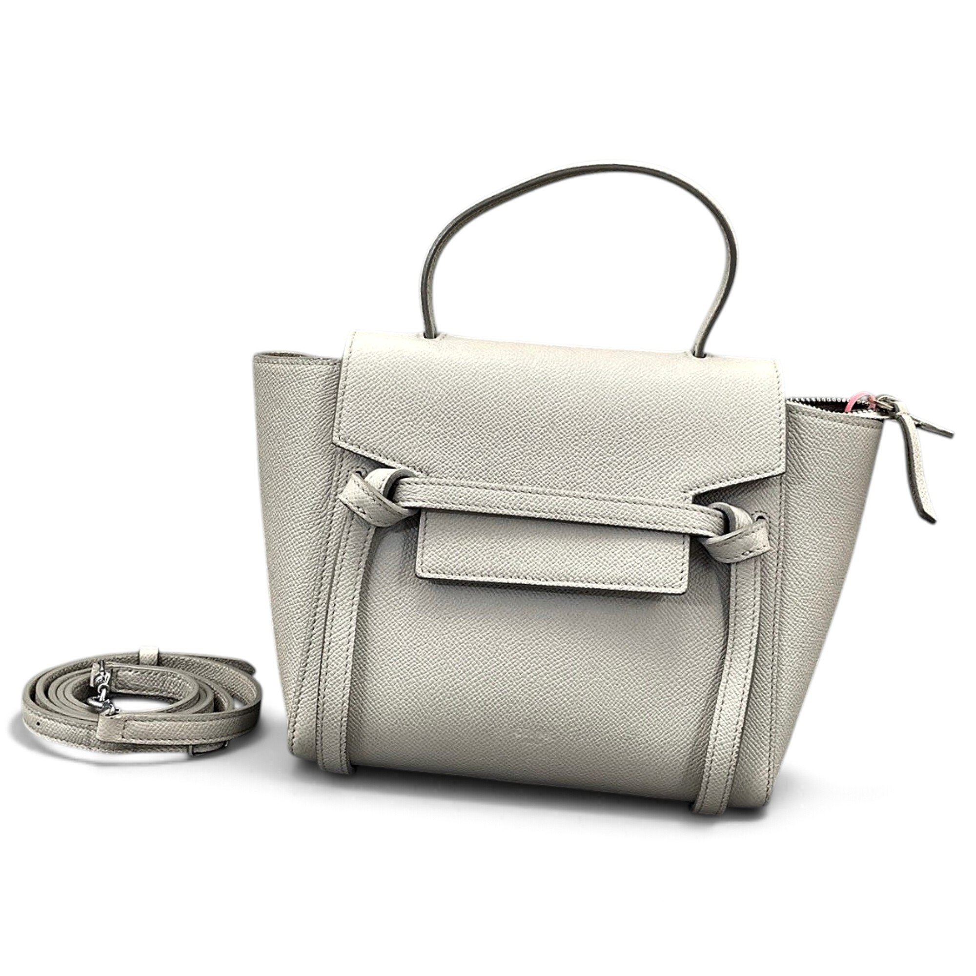 Belt leather handbag