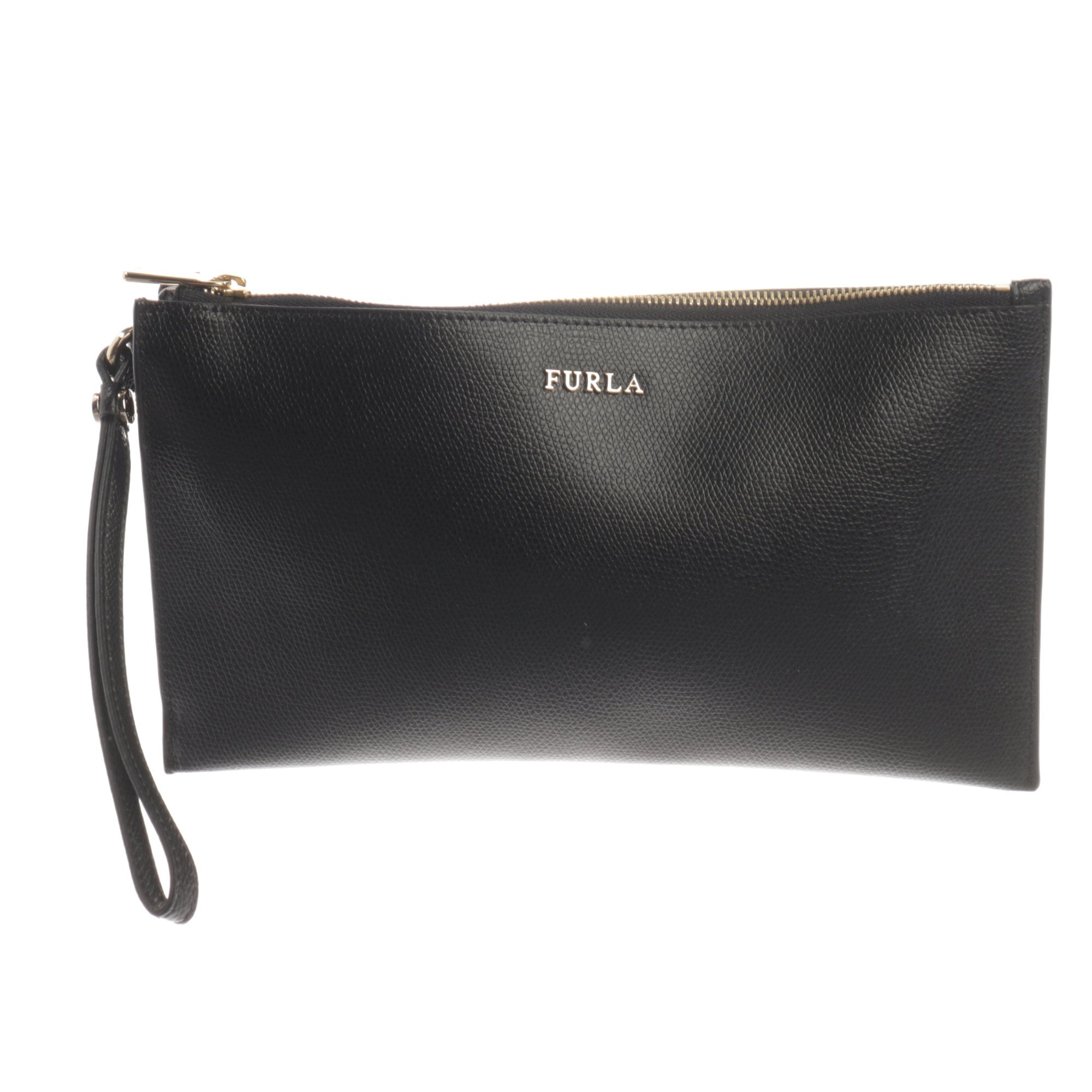Leather clutch bag