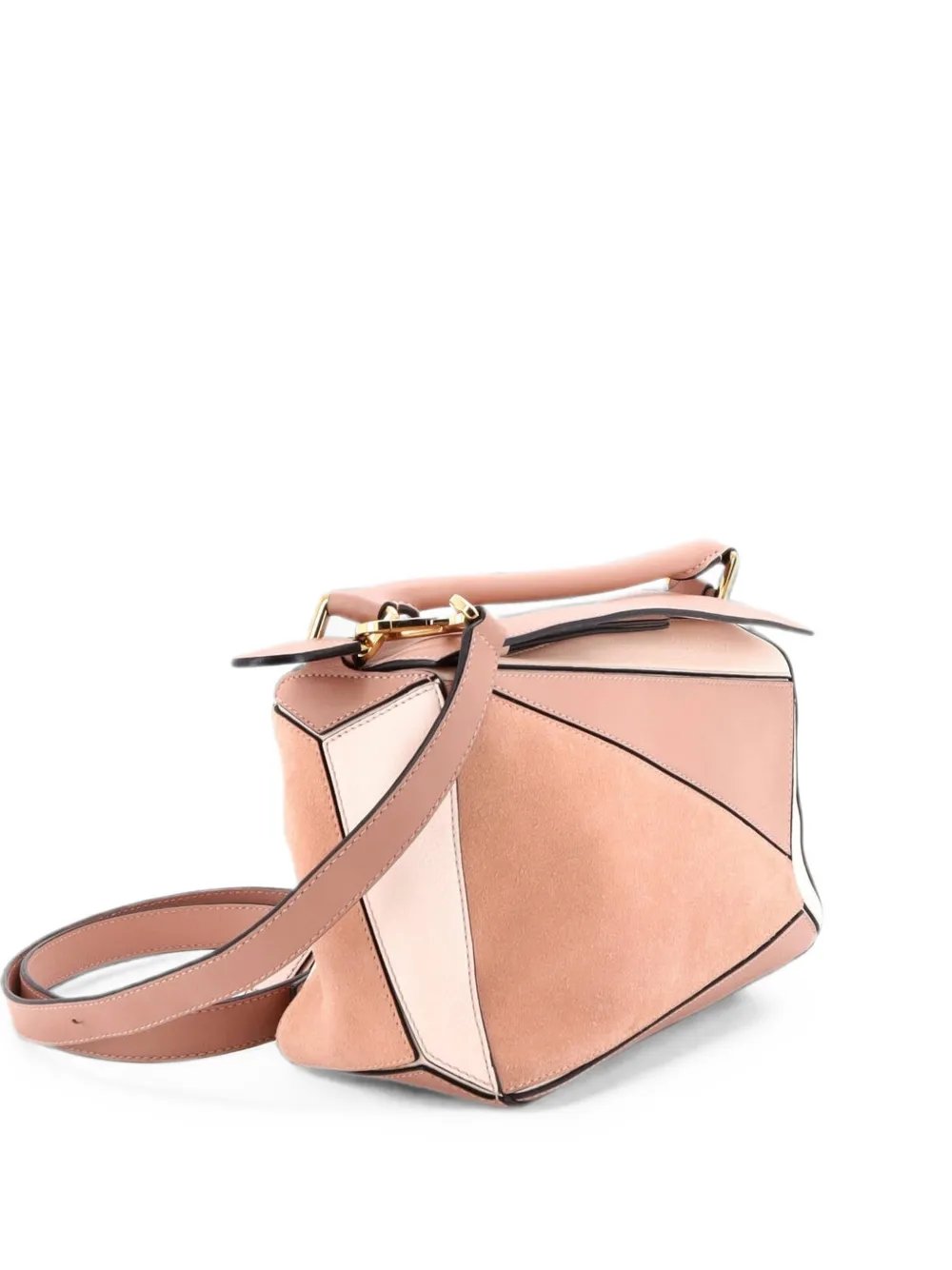 Puzzle Bag Leather and Suede Small satchel