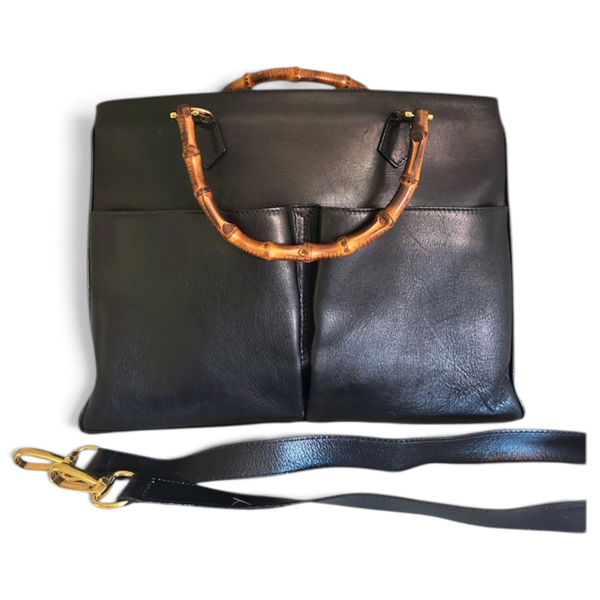 Leather tote