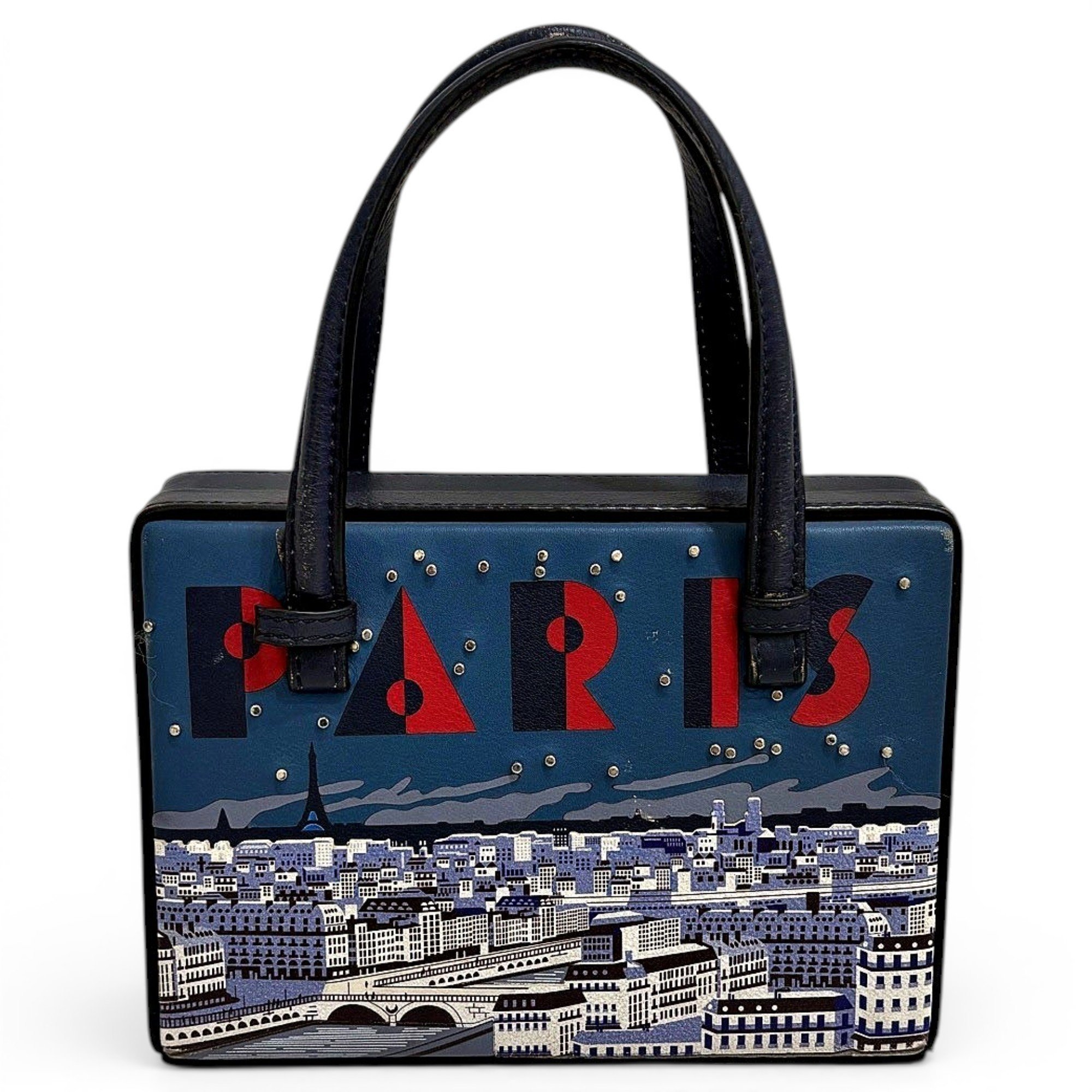 Postal leather handbag