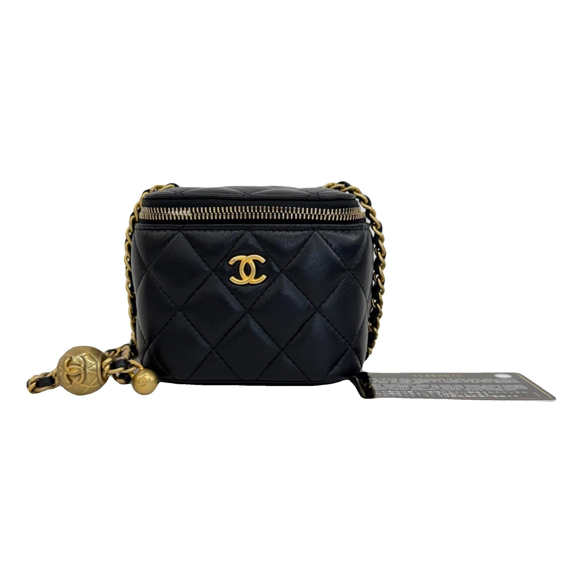 Trendy CC Vanity leather crossbody bag