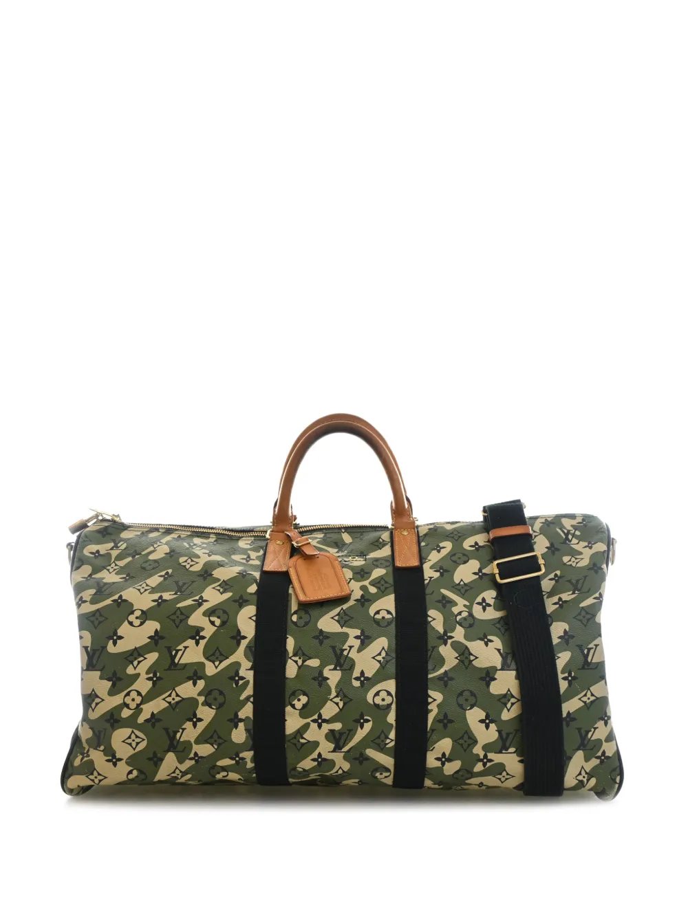 2008 Takashi Murakami Monogramouflage Keepall Bandouliere 55 satchel