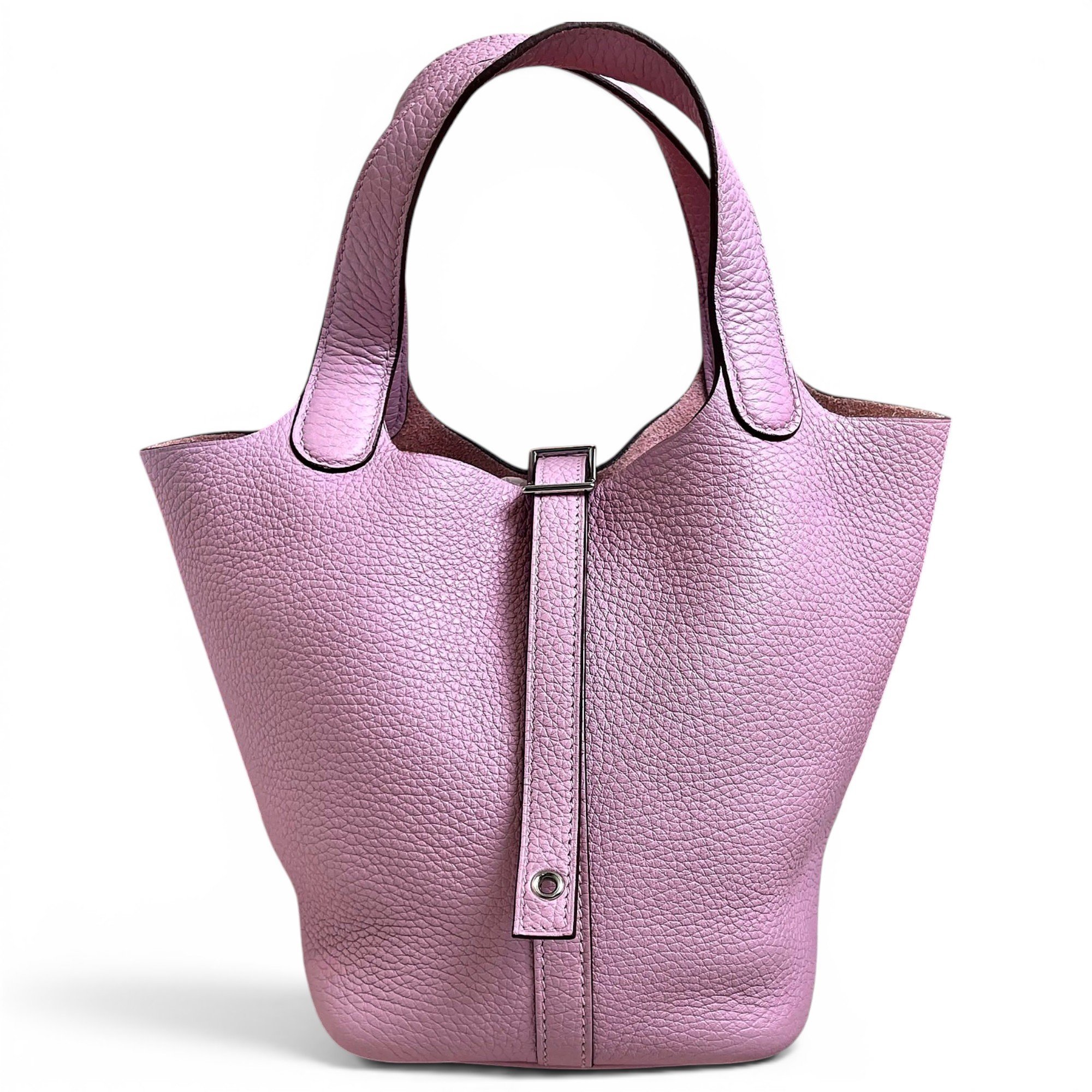 Picotin leather tote