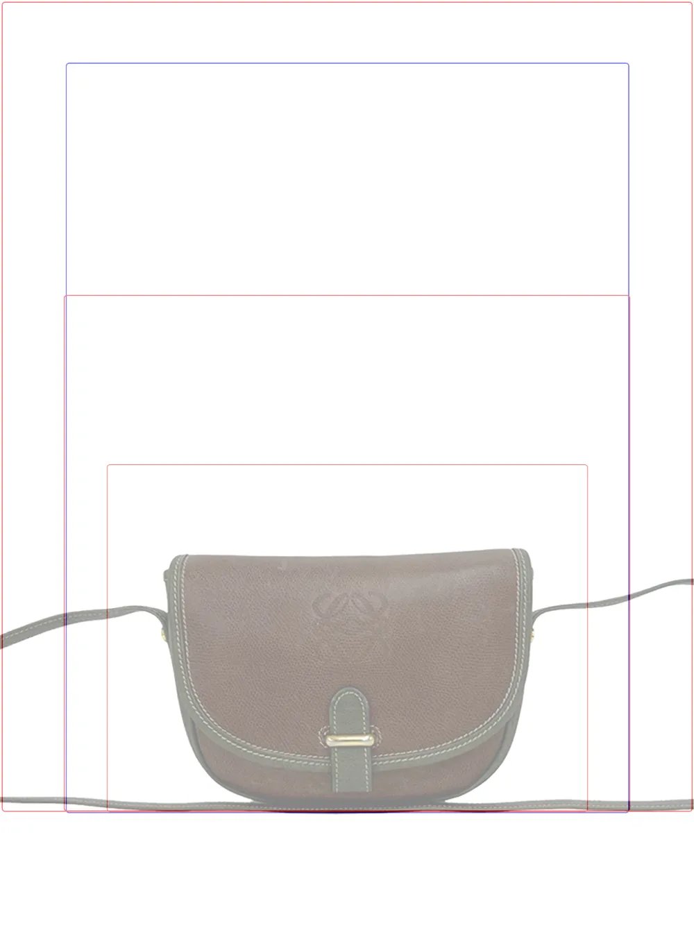 Loewe 1980-1990 Leather Anagram crossbody bag