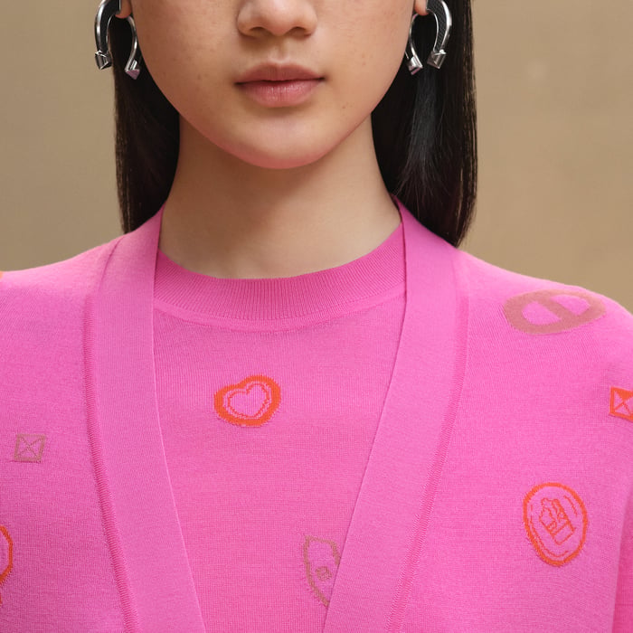 Rose Sakura "Candy Libris Bandana" Light Long-sleeve Cardigan