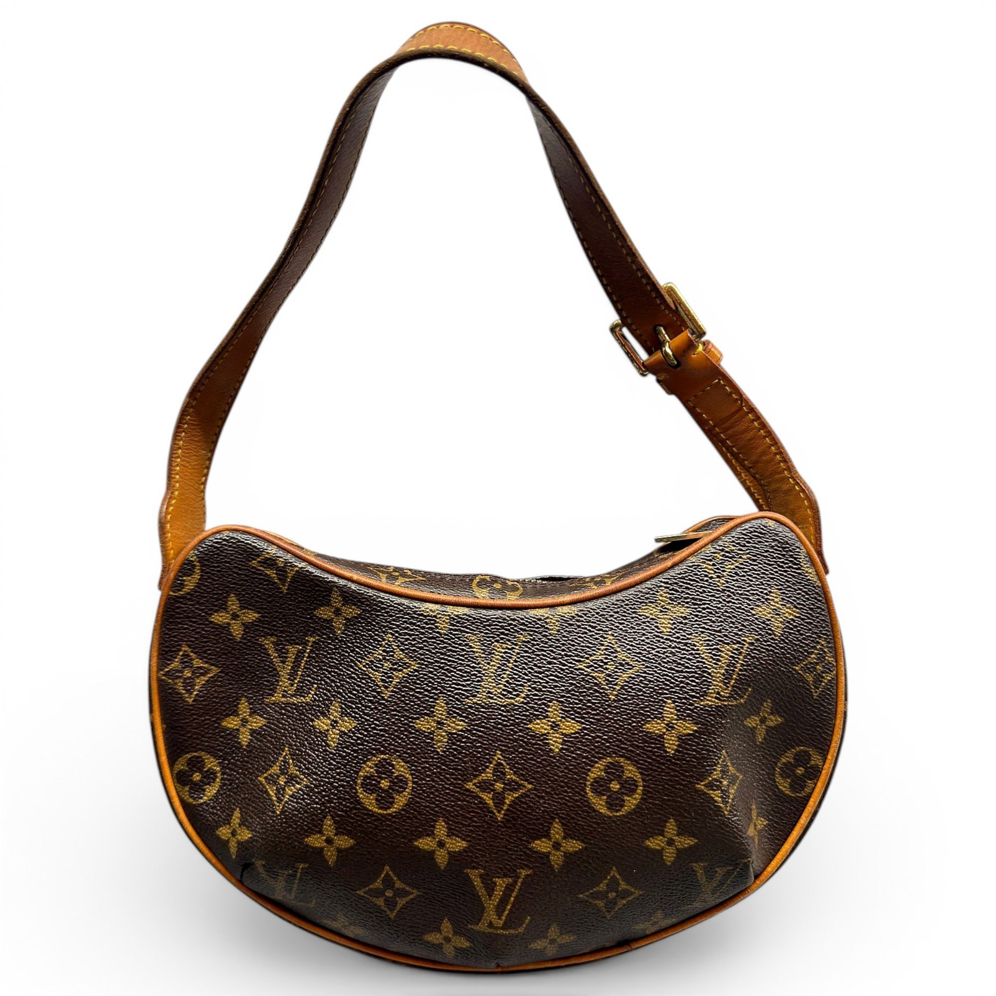Croissant leather handbag