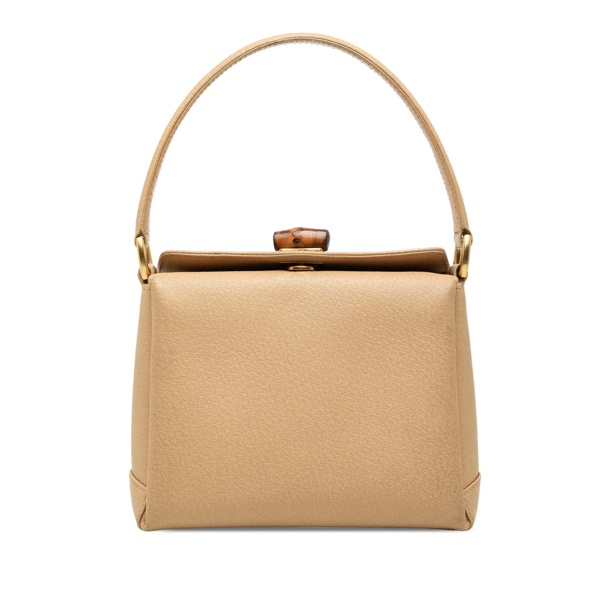 Bamboo leather handbag