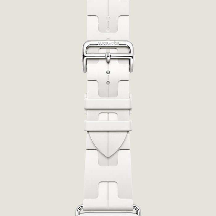 Blanc Band Apple Watch Hermès Single Tour 42 MM Deployment Buckle Kilim