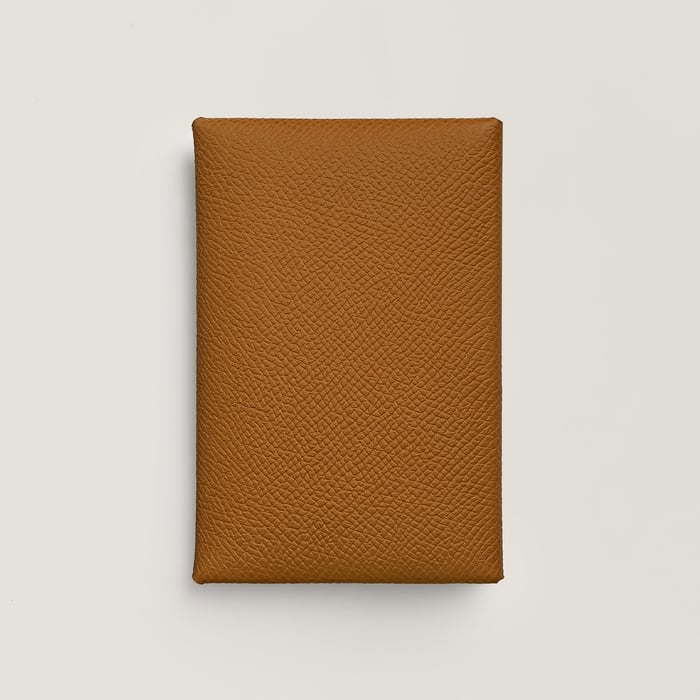 Gold Calvi Duo Compact Card Holder