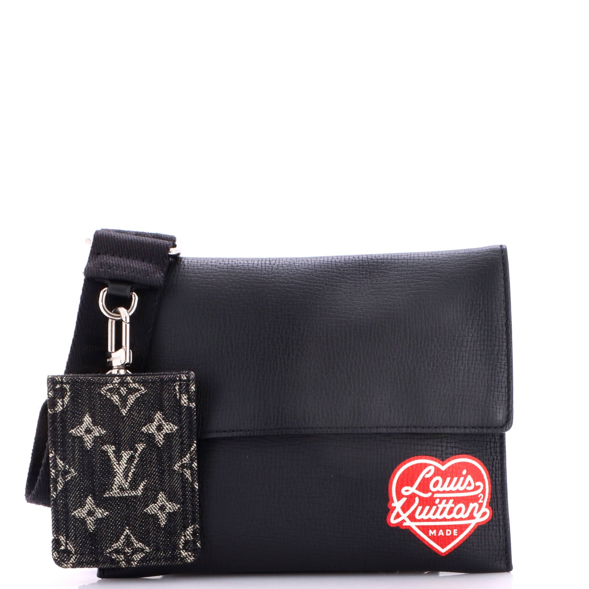 Nigo Trio Messenger Pouch Monogram Denim and Taurillon Leather