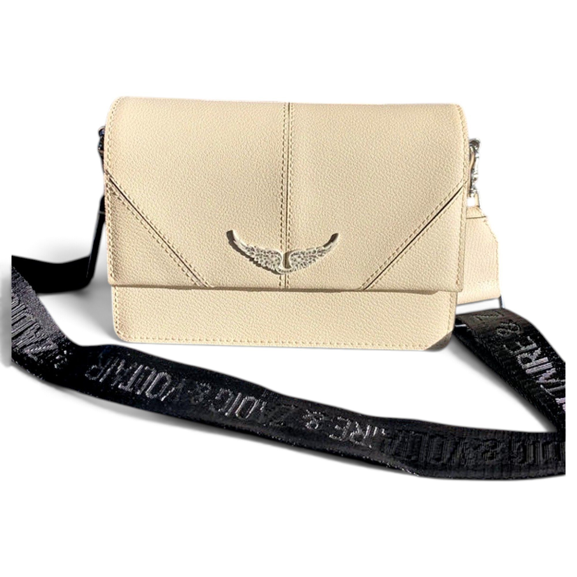 Leather clutch bag