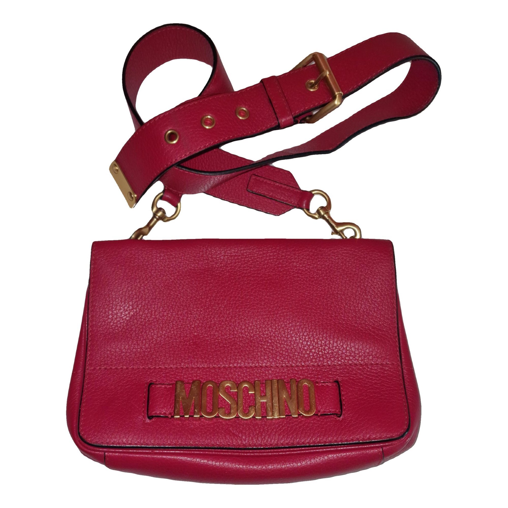 Moschino Leather clutch bag