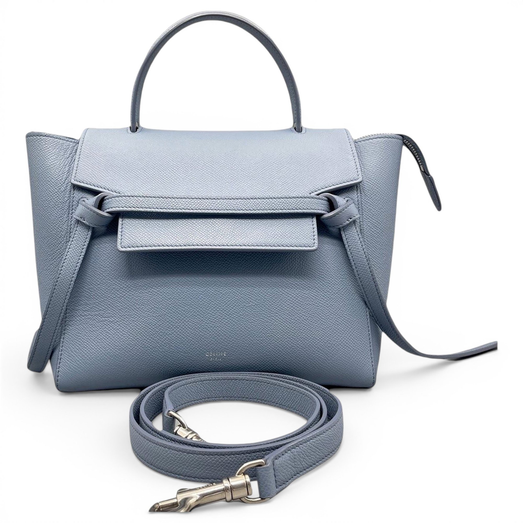 Belt leather handbag