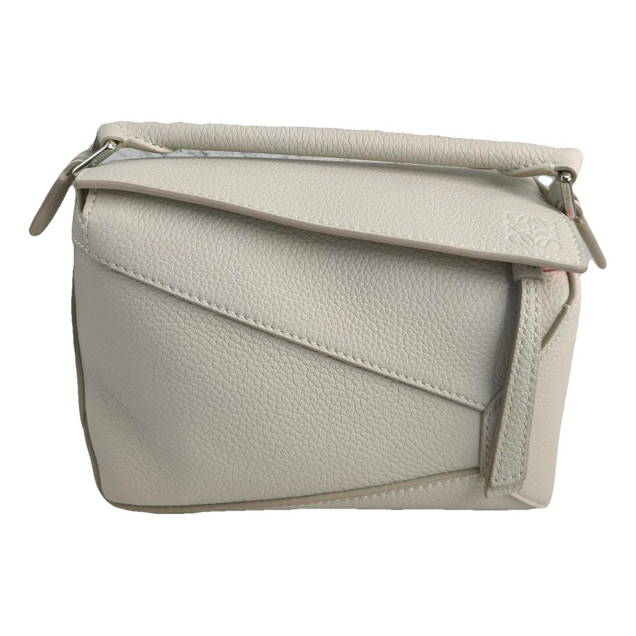 Puzzle leather handbag