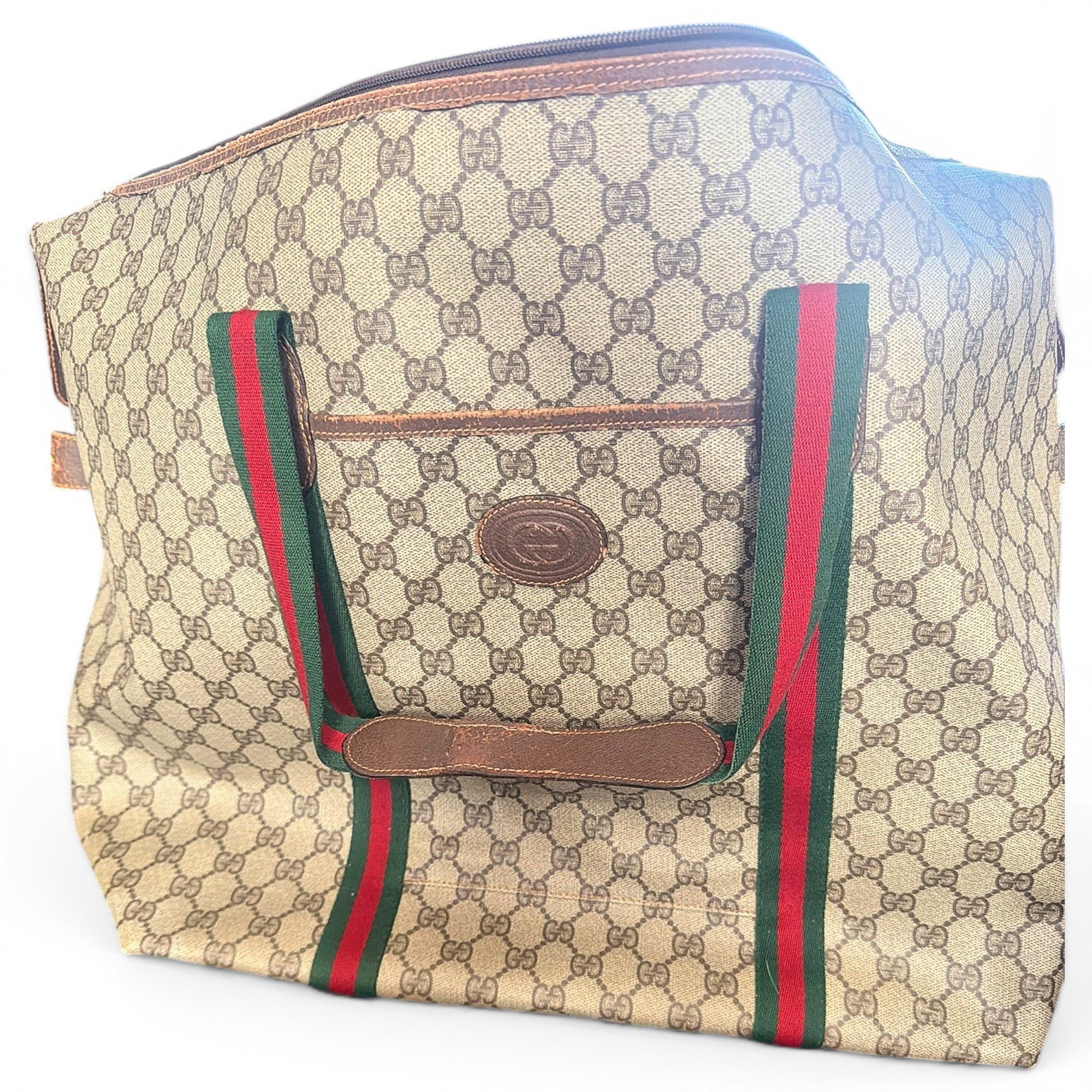 Leather tote