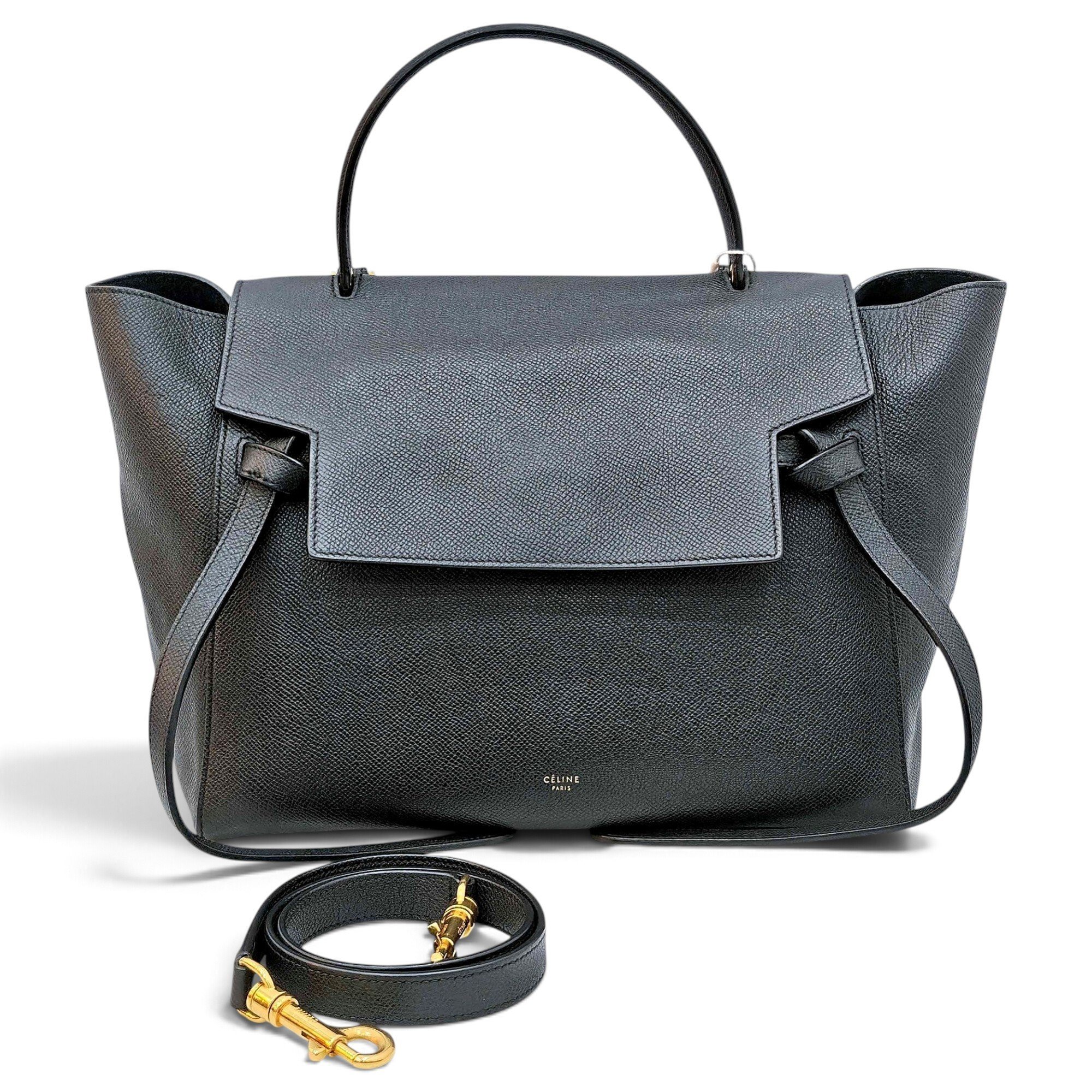 Belt leather handbag