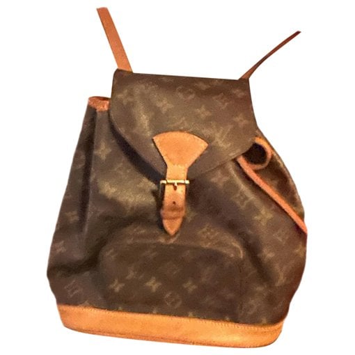 Montsouris Vintage leather backpack