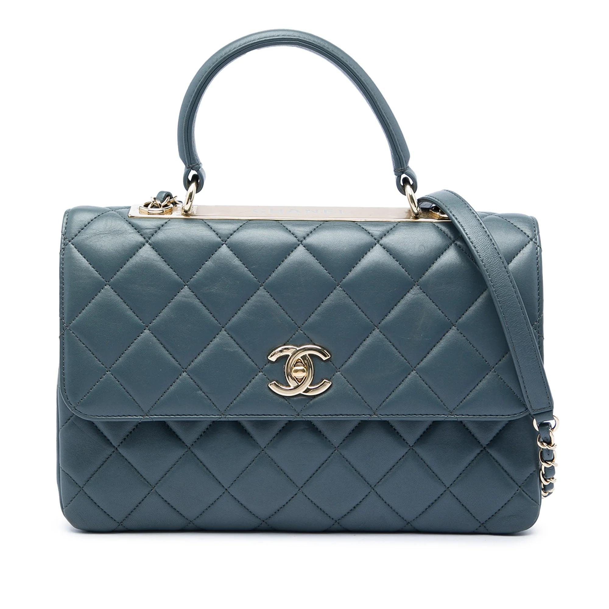 Trendy CC leather satchel
