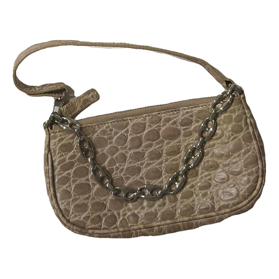 By Far Rachel leather clutch bag