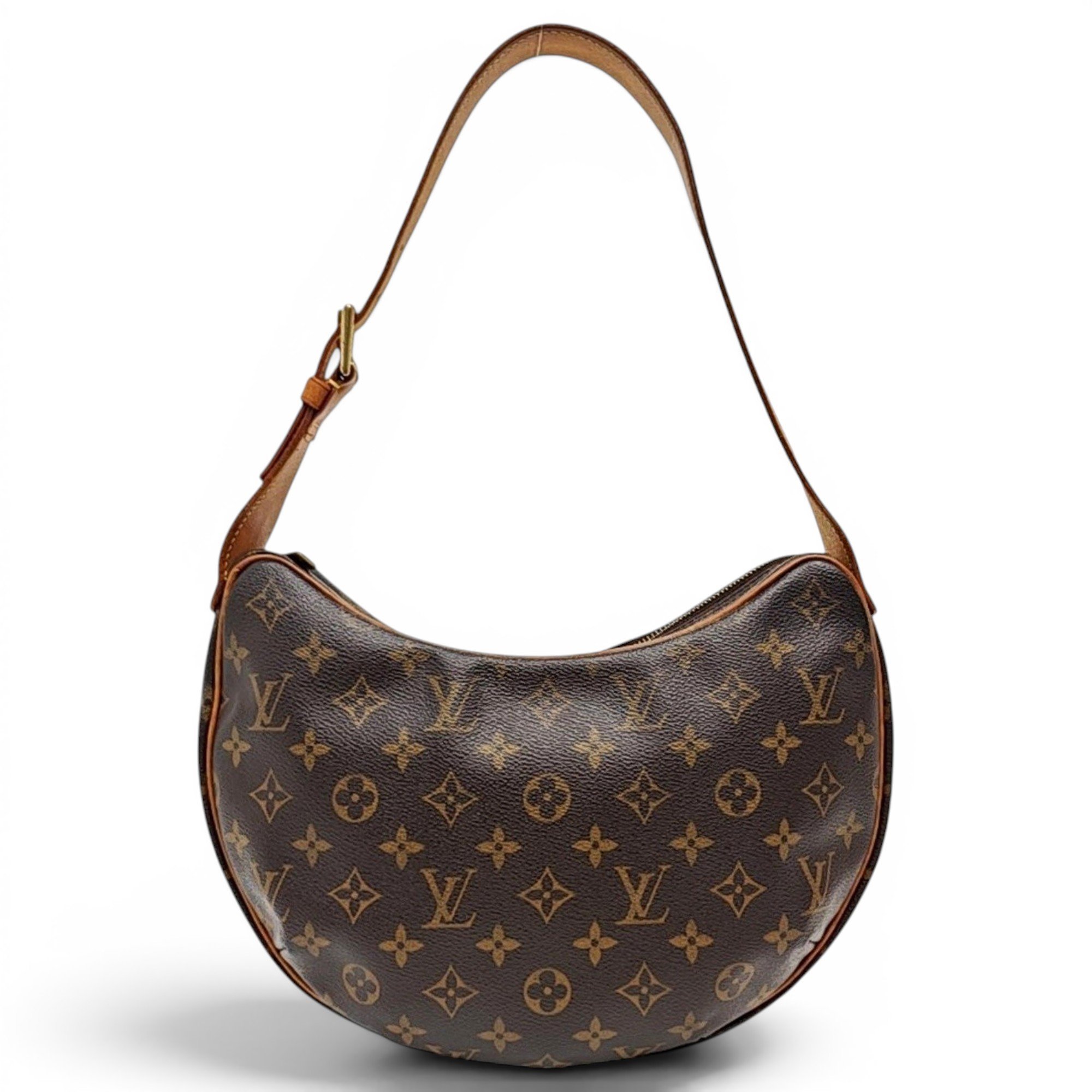 Croissant leather handbag