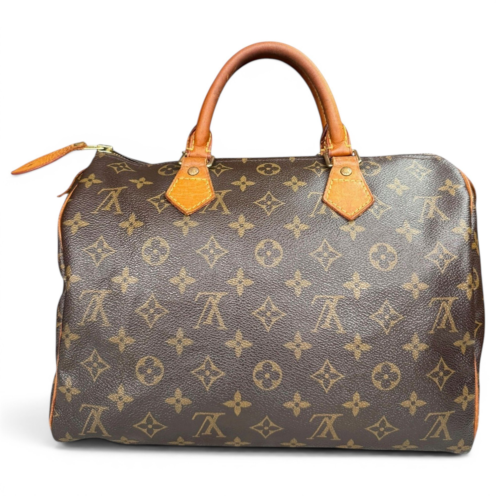 Speedy leather handbag