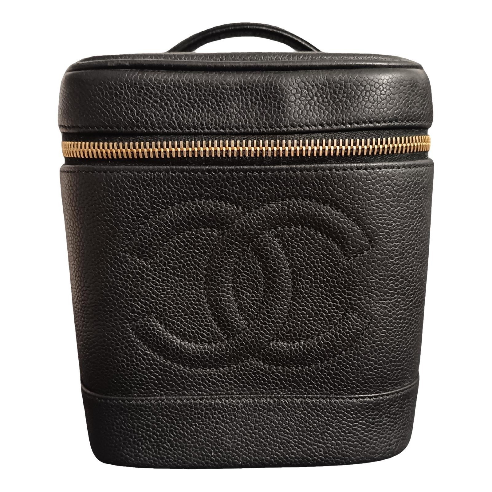Vanity leather handbag