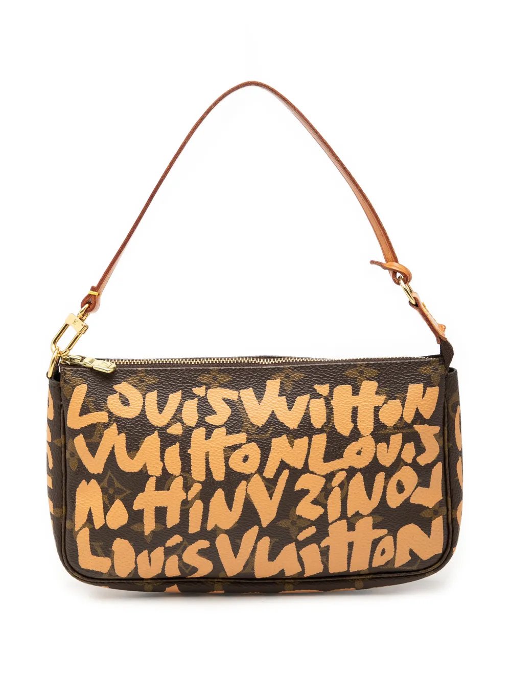 2001 Stephen Sprouse Monogram Graffiti Pochette Accessoires shoulder bag