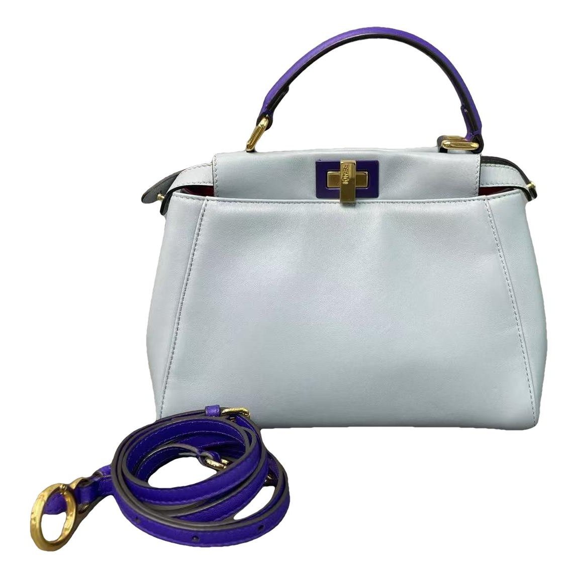 Peekaboo leather handbag